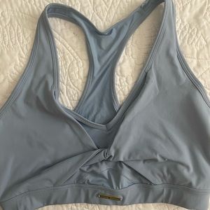 Gymshark x Whitney Simmons Mesh Sports Bra in Goal Blue